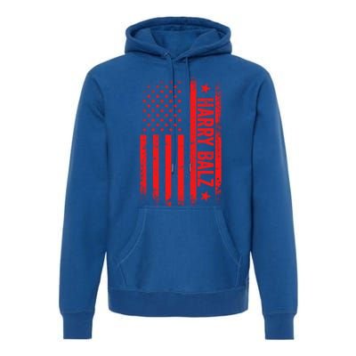 Harry Balz Kamala Harris Walz Usa Flag Political Meaningful Gift Premium Hoodie