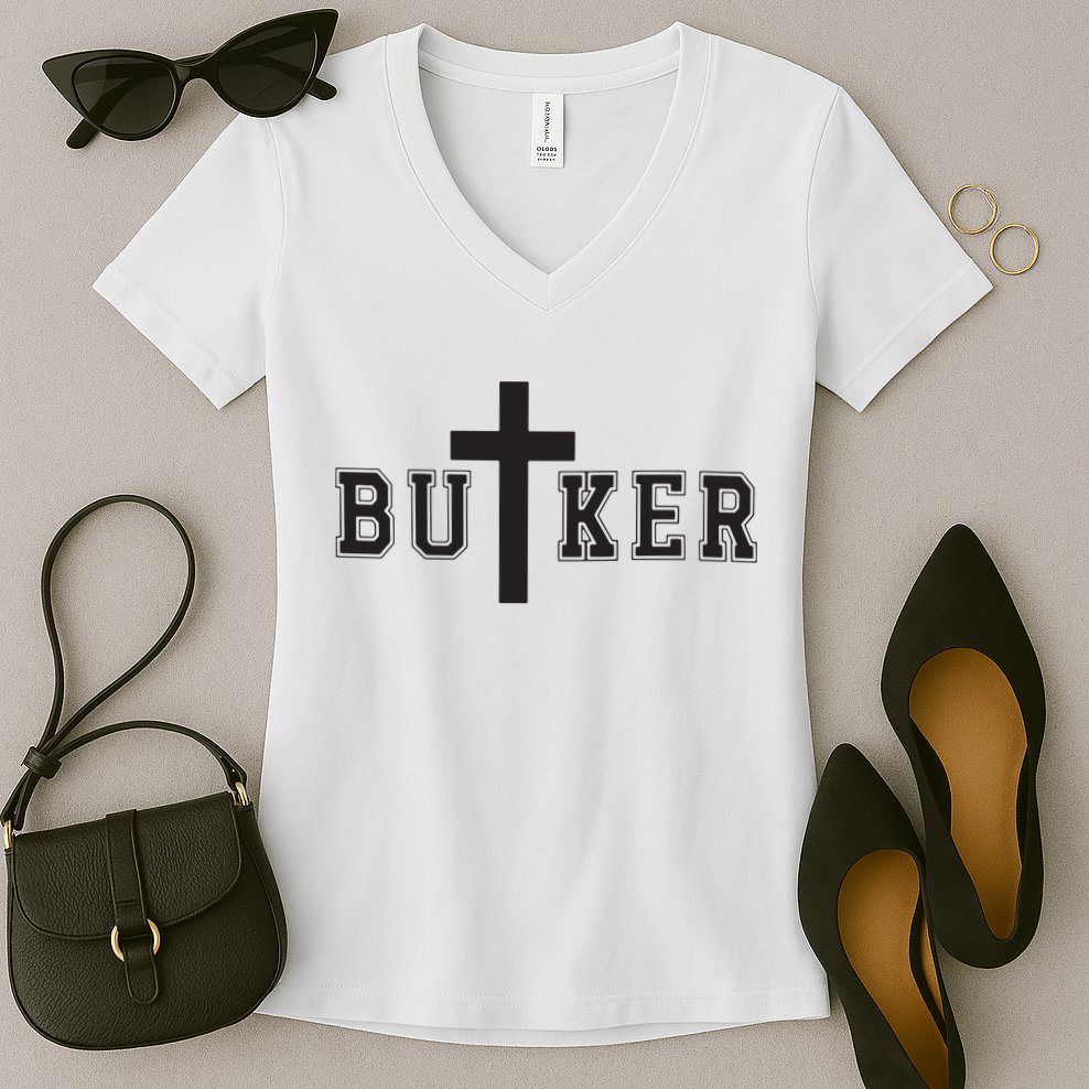 Harrison Butker Kansas City Kicker Women's V-Neck T-Shirt