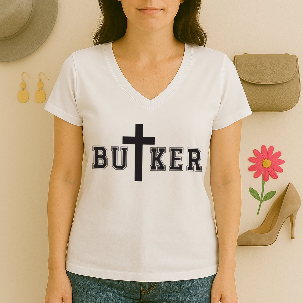 Harrison Butker Kansas City Kicker Women's V-Neck T-Shirt
