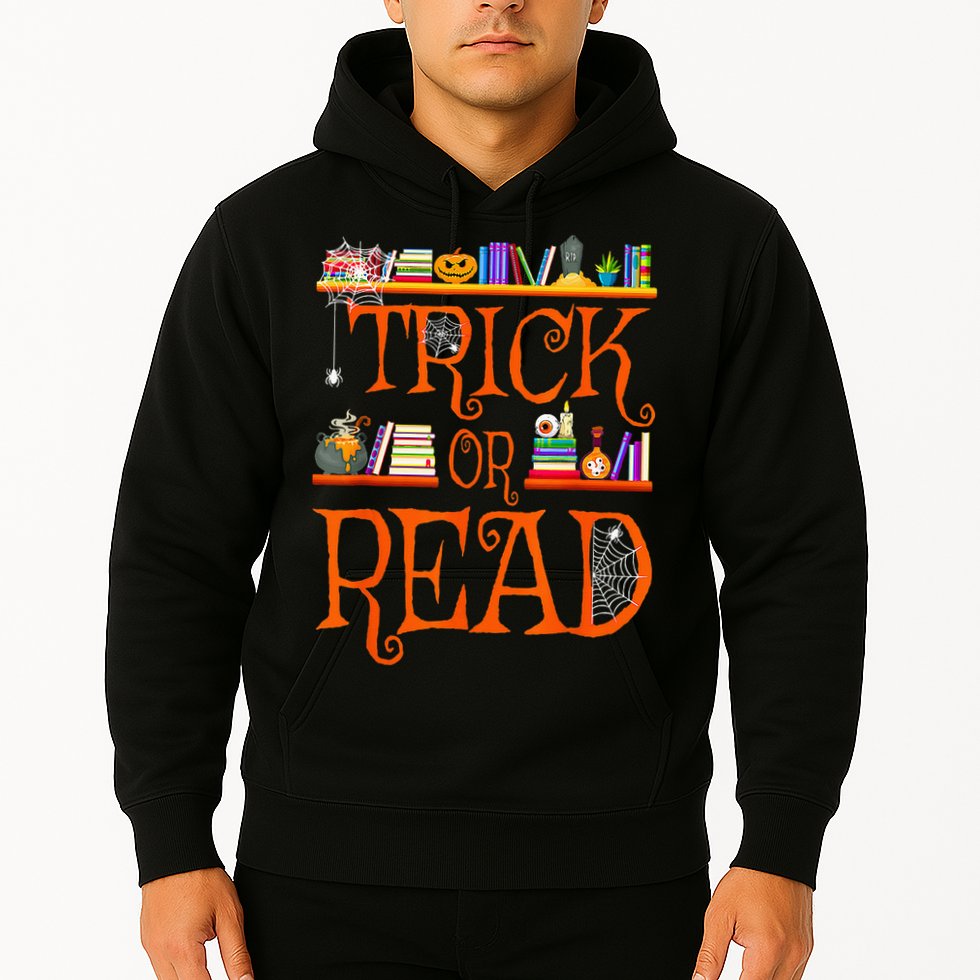 Halloween Book Lovers Librarian Trick Or Read Library Event Hoodie