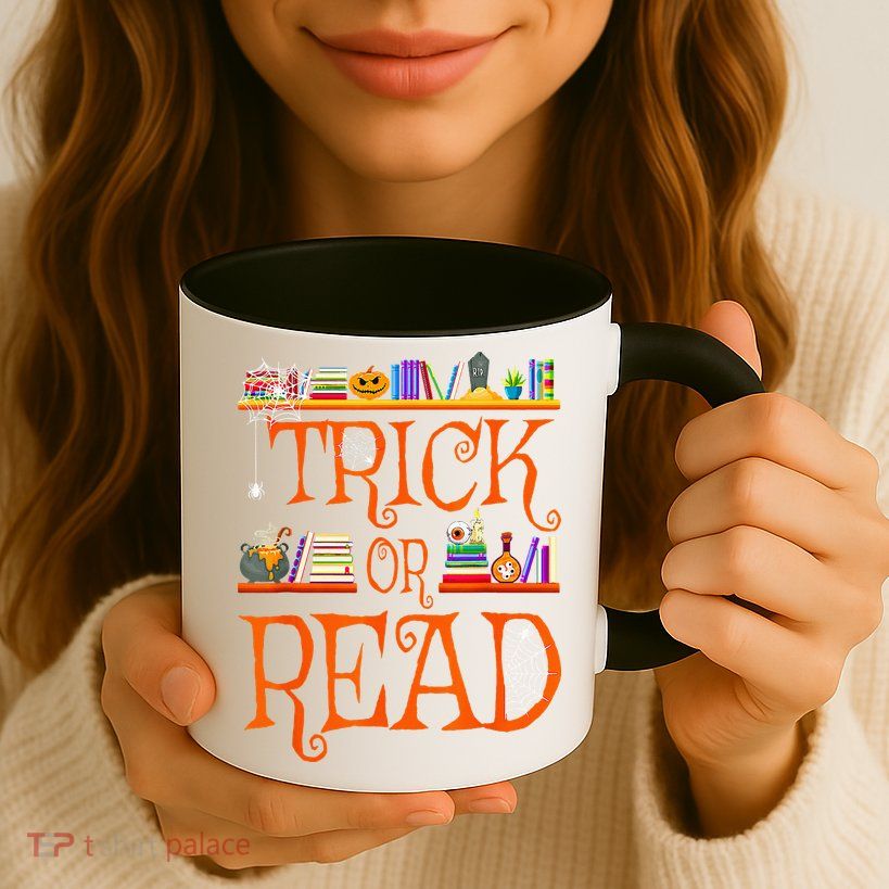 Halloween Book Lovers Librarian Trick Or Read Library Event Mug