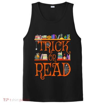 Halloween Book Lovers Librarian Trick Or Read Library Event PosiCharge Competitor Tank