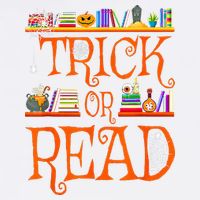Halloween Book Lovers Librarian Trick Or Read Library Event Garment-Dyed Sweatshirt