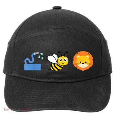 Hose Bee Lion Meme 7-Panel Snapback Hat