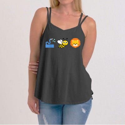 Hose Bee Lion Meme Women's Strappy Tank