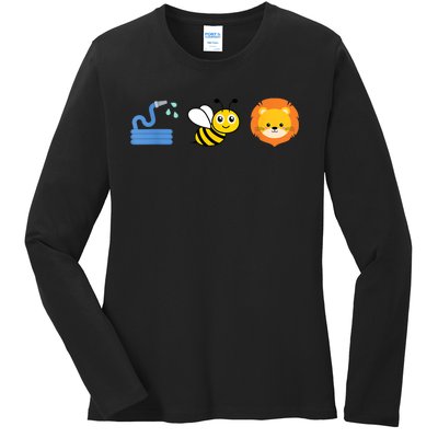 Hose Bee Lion Meme Ladies Long Sleeve Shirt