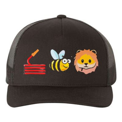 Hose Bee Lion I Am A Firefighter Yupoong Adult 5-Panel Trucker Hat