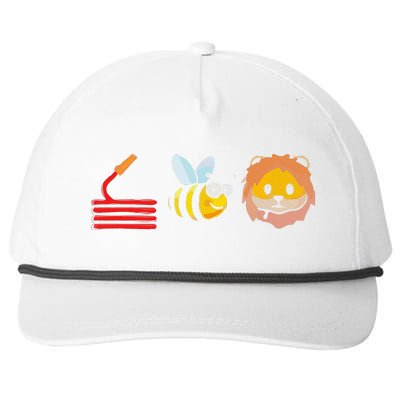 Hose Bee Lion I Am A Firefighter Snapback Five-Panel Rope Hat