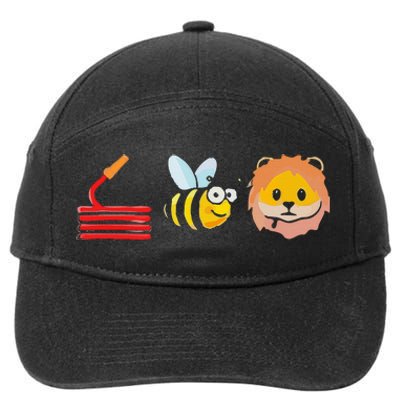 Hose Bee Lion I Am A Firefighter 7-Panel Snapback Hat