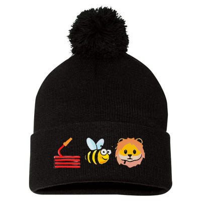 Hose Bee Lion I Am A Firefighter Pom Pom 12in Knit Beanie