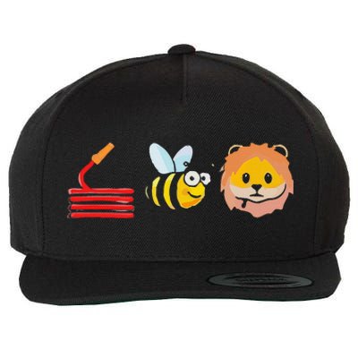 Hose Bee Lion I Am A Firefighter Wool Snapback Cap