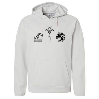 Hose Bee Lion Performance Fleece Hoodie