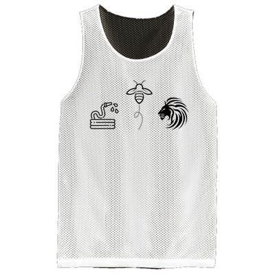 Hose Bee Lion Mesh Reversible Basketball Jersey Tank