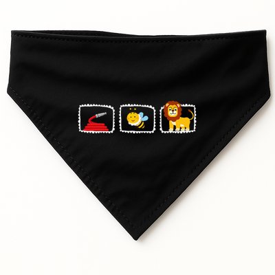 Hose Bee Lion Funny Hoes Be Lying Pun Intended USA-Made Doggie Bandana