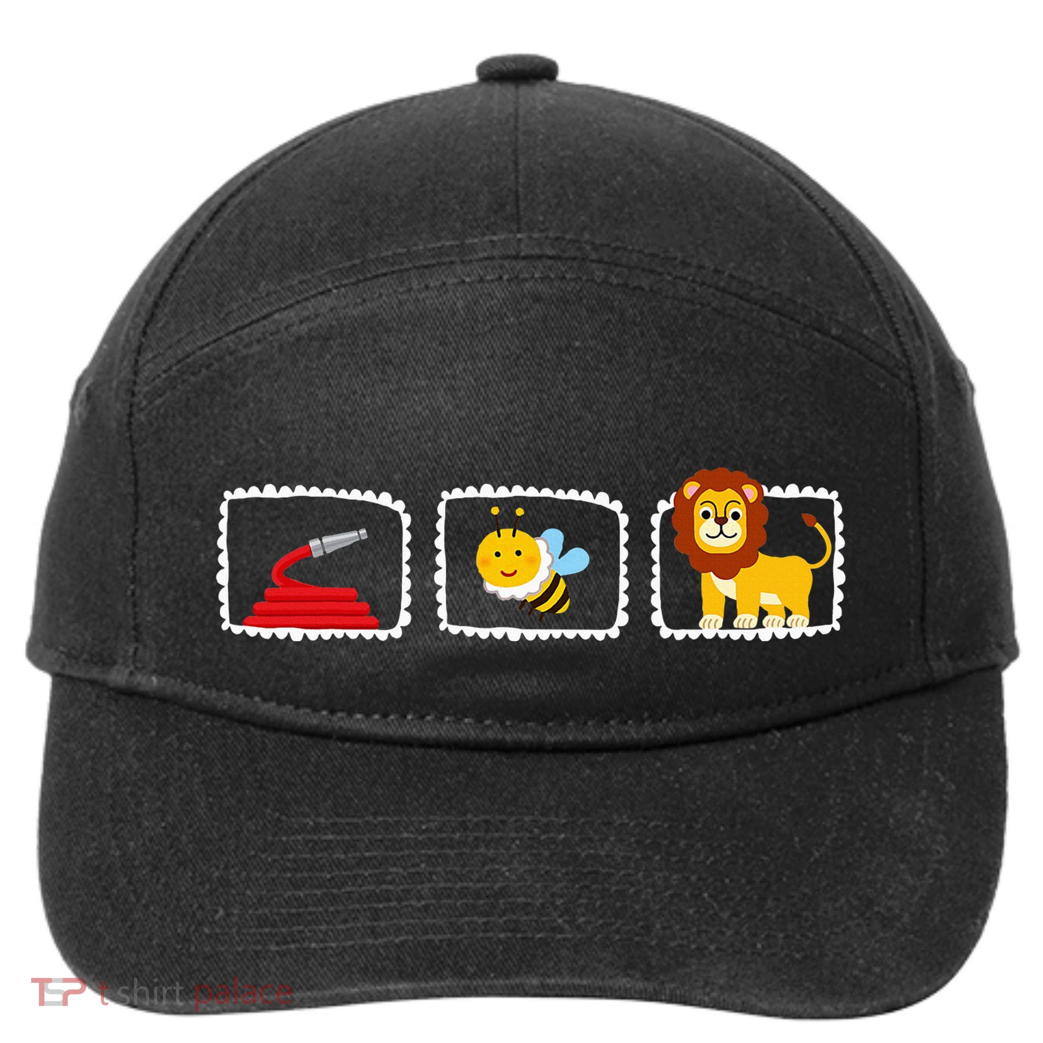 Hose Bee Lion Funny Hoes Be Lying Pun Intended 7-Panel Snapback Hat