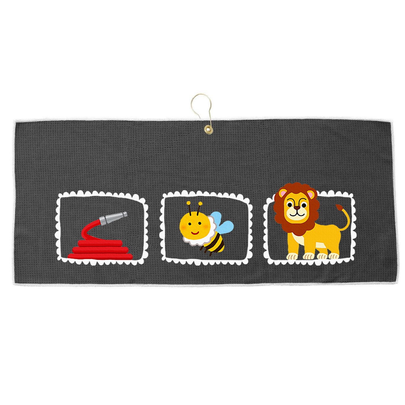 Hose Bee Lion Funny Hoes Be Lying Pun Intended Large Microfiber Waffle Golf Towel