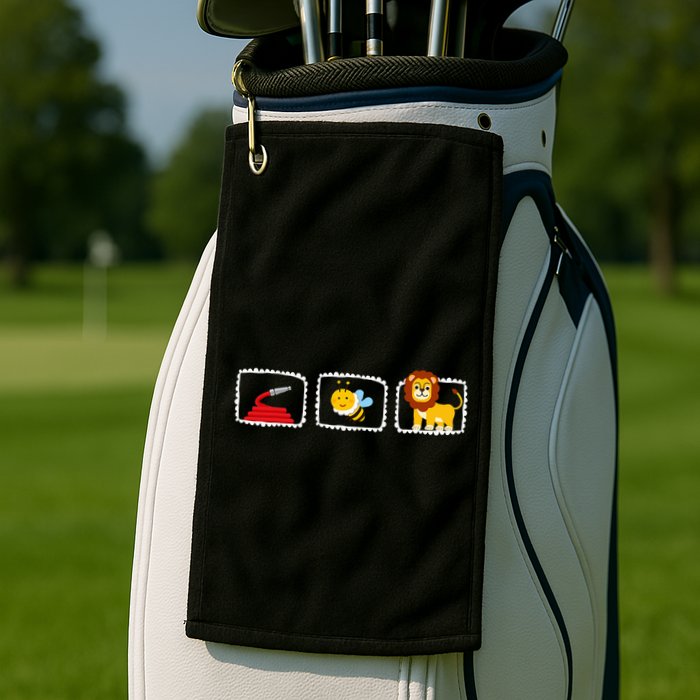 Hose Bee Lion Funny Hoes Be Lying Pun Intended Golf Towel