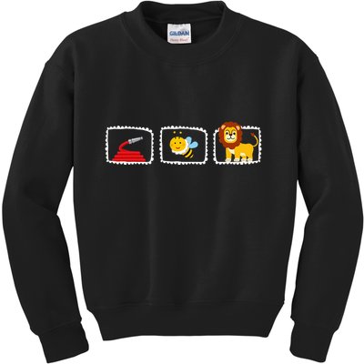 Hose Bee Lion Funny Hoes Be Lying Pun Intended Kids Sweatshirt