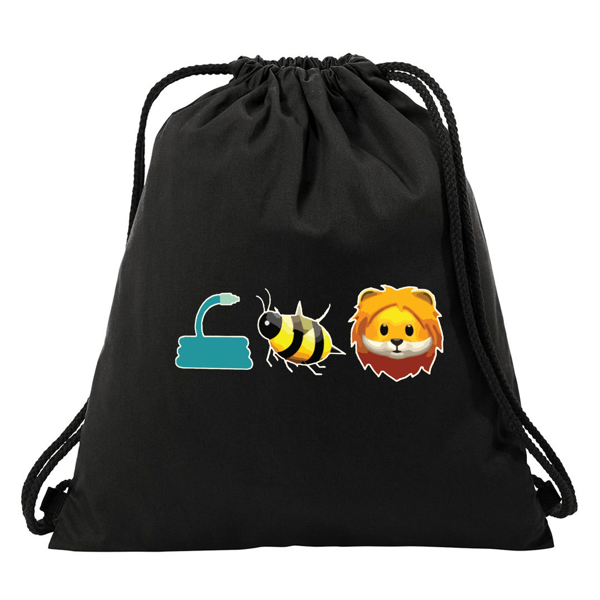 Hose Bee Lion Hoes Be Lyin Drawstring Bag