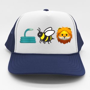 Hose Bee Lion Icons Funny Hoes Be Lying Funny Meme Trucker Hat