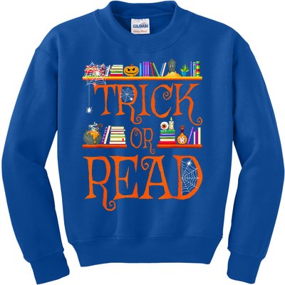 Halloween Book Lovers Librarian Trick Or Read Library Event Kids Sweatshirt