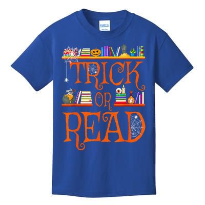 Halloween Book Lovers Librarian Trick Or Read Library Event Kids T-Shirt