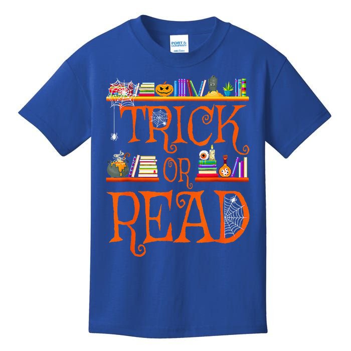 Halloween Book Lovers Librarian Trick Or Read Library Event Kids T-Shirt