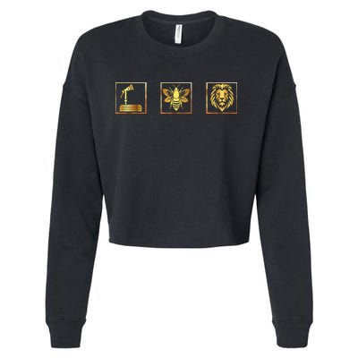 Hose Bee Lion Funny Hoes Be Lying Intended Cropped Pullover Crew