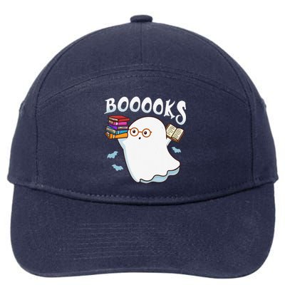 Halloween Books Librarian English Teacher Reader Reading Cute 7-Panel Snapback Hat