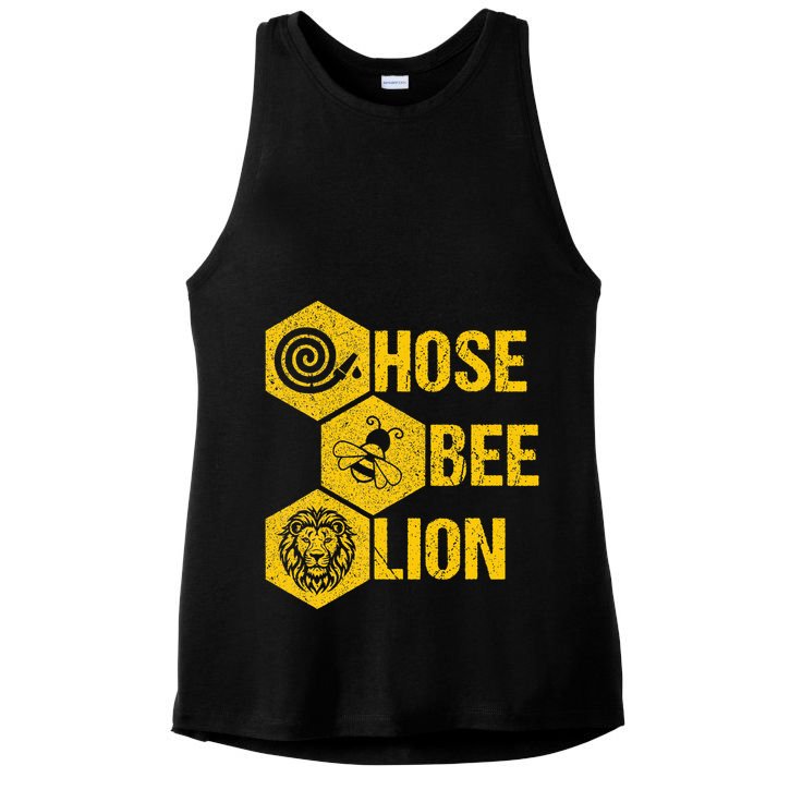 Hose Bee Lion Icons Funny Hoes Be Lying Pun Intended Ladies PosiCharge Tri-Blend Wicking Tank