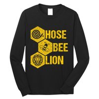 Hose Bee Lion Icons Funny Hoes Be Lying Pun Intended Long Sleeve Shirt