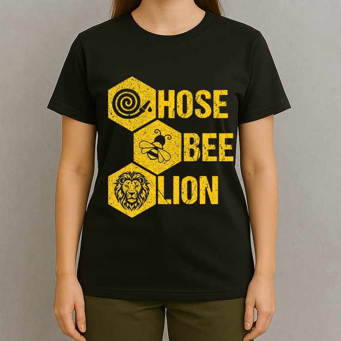 Hose Bee Lion Icons Funny Hoes Be Lying Pun Intended T-Shirt