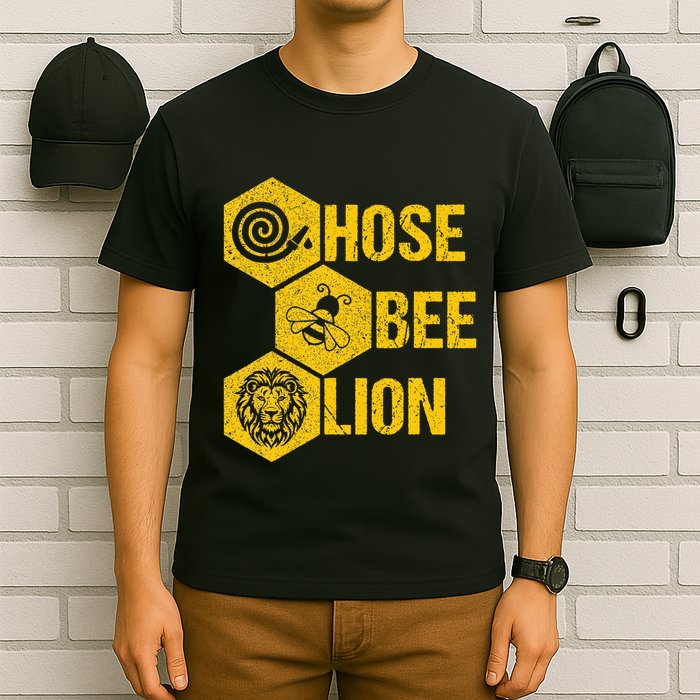 Hose Bee Lion Icons Funny Hoes Be Lying Pun Intended T-Shirt