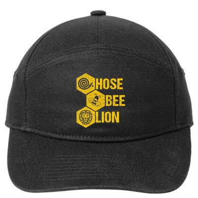 Hose Bee Lion Icons Funny Hoes Be Lying Pun Intended 7-Panel Snapback Hat