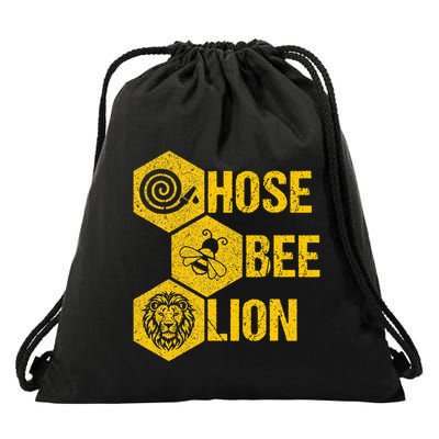 Hose Bee Lion Icons Funny Hoes Be Lying Pun Intended Drawstring Bag