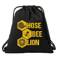 Hose Bee Lion Icons Funny Hoes Be Lying Pun Intended Drawstring Bag