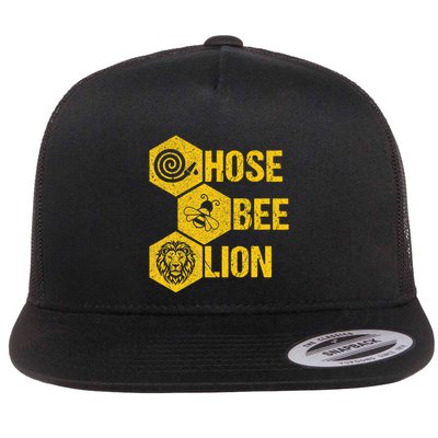 Hose Bee Lion Icons Funny Hoes Be Lying Pun Intended Flatbill Hat