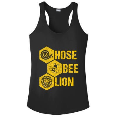 Hose Bee Lion Icons Funny Hoes Be Lying Pun Intended Ladies PosiCharge Competitor Racerback Tank
