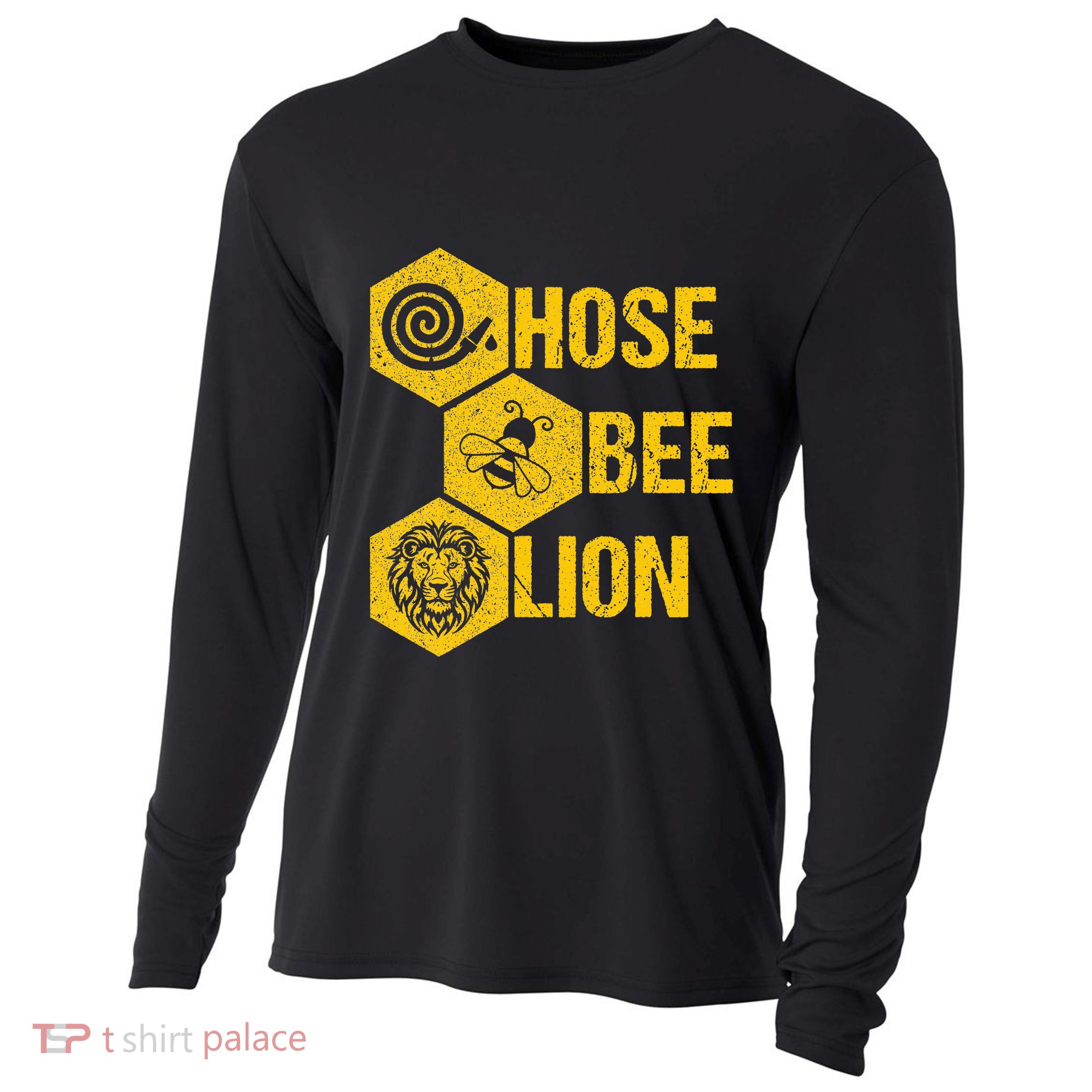 Hose Bee Lion Icons Funny Hoes Be Lying Pun Intended Cooling Performance Long Sleeve Crew