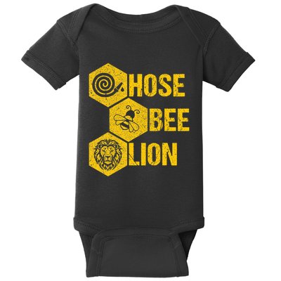 Hose Bee Lion Icons Funny Hoes Be Lying Pun Intended Baby Bodysuit
