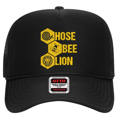 Hose Bee Lion Icons Funny Hoes Be Lying Pun Intended Trucker Hat