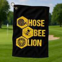 Hose Bee Lion Icons Funny Hoes Be Lying Pun Intended Golf Towel