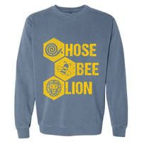 Hose Bee Lion Icons Funny Hoes Be Lying Pun Intended Garment-Dyed Sweatshirt