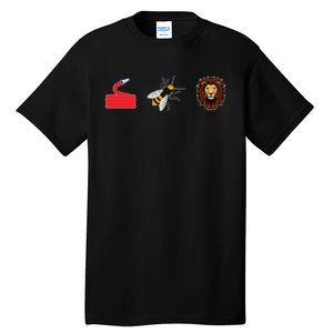 Hose Bee Lion Firefighter Tall T-Shirt