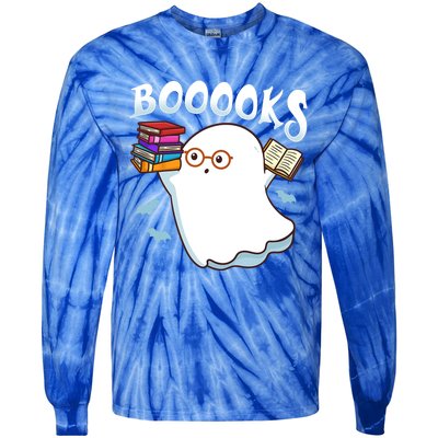 Halloween Books Librarian English Teacher Reader Reading Meaningful Gift Tie-Dye Long Sleeve Shirt