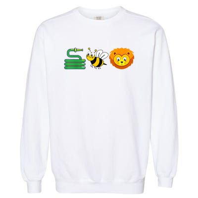 Hose Bee Lion Funny HoS Be Lying Garment-Dyed Sweatshirt