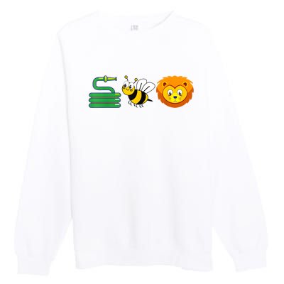 Hose Bee Lion Funny HoS Be Lying Premium Crewneck Sweatshirt