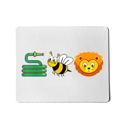 Hose Bee Lion Funny HoS Be Lying Mousepad