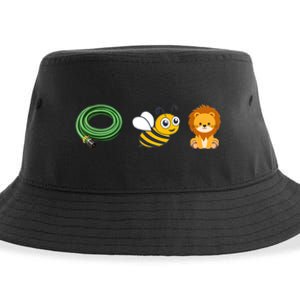 Hose Bee Lion Funny Meme Icons Sustainable Bucket Hat