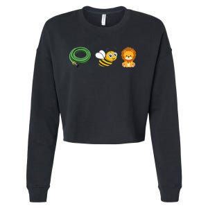 Hose Bee Lion Funny Meme Icons Cropped Pullover Crew